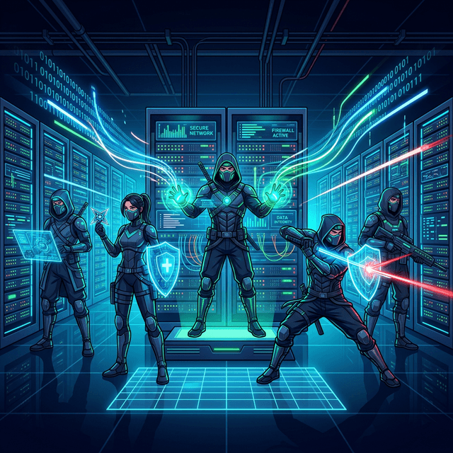 Cyber Ninjas védik a szervereket